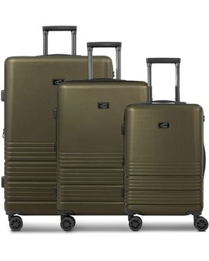 Camel Active Hanoi 4 Rollen Kofferset 3-Teilig Mit Dehnfalte Für Herren - Grün