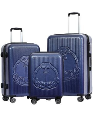 BIGGDESIGN Ocean 3-Teiliges Kofferset - Blau