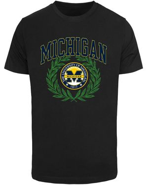 Merchcode Michigan-Universität Michigan 1817 T-Shirt Für Herren - Schwarz