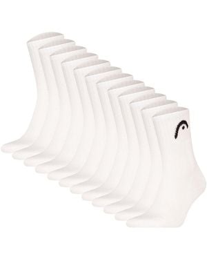 Head Socken, 12Er Pack All Sports Training Short Crew, Sportsocken, Logo, Einfarbig - Weiß