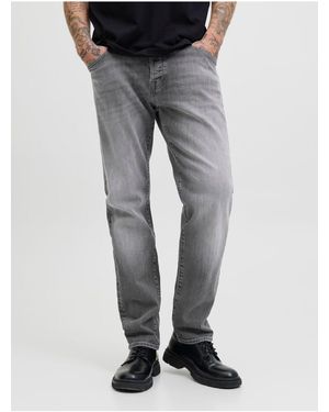 Jack & Jones Tapered Fit Jeans Jjimike Jjfox Cb 087 Tapered Fit Jeans Für Herren - Grau