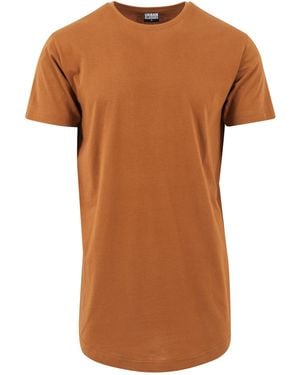 Urban Classics Shaped Long Tee Für Herren - Braun