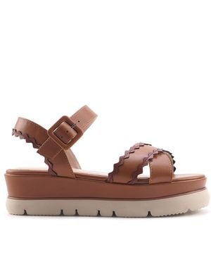 İnci Inci Braune Sandalen Mit Dicker Sohle Für Damen
