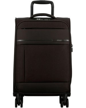 Jump Apparel Monthélys 4 Rollen Kabinentrolley 55 Cm Mit Dehnfalte Für Herren - Schwarz