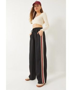Bianco Lucci Palazzo Pantalona Ribana Accessoire Spitze Detaillierte Tasche 80148 Für Damen - Natur