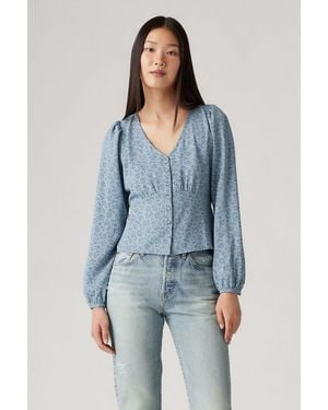 Levi's Levi's Dolores Ls-Bluse – Queen B Florl Für Damen - Blau