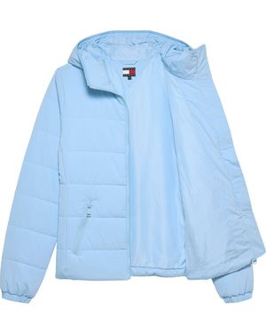 Tommy Hilfiger Tjw Slim Lw Gepolsterte Jacke Mit Kapuze Für Damen - Blau