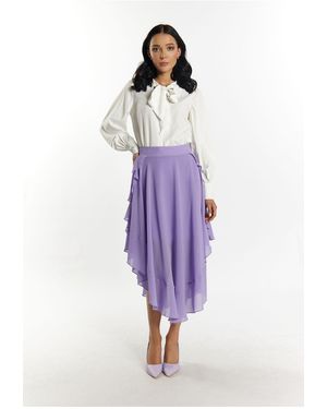 faina Midirock Für Damen - Lila