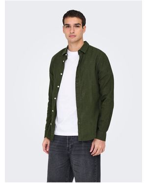 Only & Sons Hemd Onscaiden Hemd Für Herren - Grün