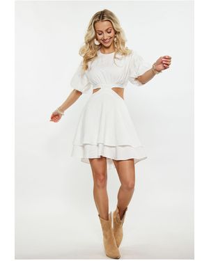 IZIA Kleid Für Damen - Weiß