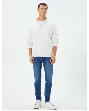 Koton Skinny-Fit-Jeans – Michael Jean Medium Für Herren - Weiß