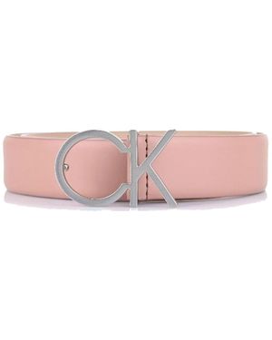 Calvin Klein Re-Lock Ck-Logo-Gürtel 30Mm Für Damen - Pink