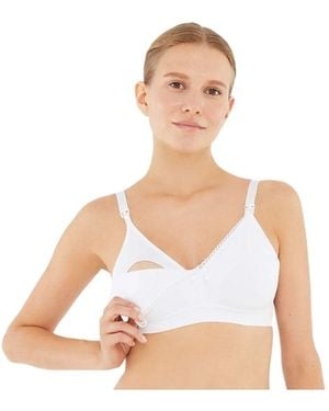 Dagi Bust Seamless Stillen Schwangerschaft Bhs Bralette Seamless Für Damen - Weiß