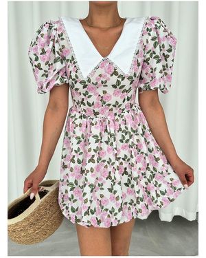 Laluvia Ballonkleid Mit Blumenmuster Für Baby Für Damen - Mehrfarbig