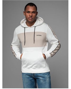 Ombre Hoodie Aus Baumwolle Mit Kontrastierenden Elementen Weiß V1 Xl Für Herren - Grau
