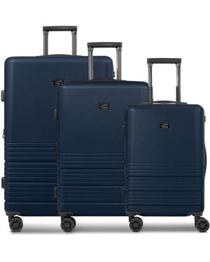 Camel Active Hanoi 4 Rollen Kofferset 3-Teilig Mit Dehnfalte Für Herren - Blau