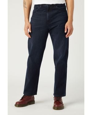 Wrangler Redding 100% Baumwolle, Niedrige Taille, Dunkelblaue Jeans, Loosefit Für Herren