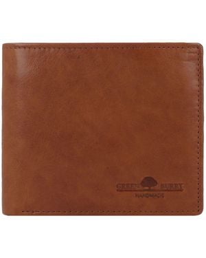 Greenburry Newport Geldbörse Rfid Schutz Leder 11 Cm Für Herren - Braun