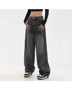 Köstebek Schwarze Verwaschene Baggy-Jeans