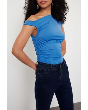 Edit by Trendyol Tedss24Bz00031 Modell Schmal Geschnittene Bluse Für Damen - Blau