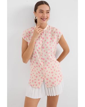 Bigdart 3711 Hemd Mit Halben Ärmeln – A. Für Damen - Pink