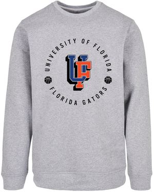 Merchcode University Of Florida – Gators Basketball-Rundhalsausschnitt Für Herren - Grau