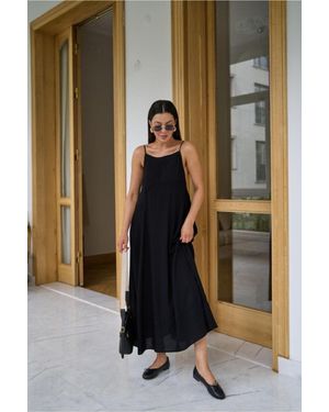 My Blog Schwarzes Kleid Mit Verstellbaren Trägern Für Damen