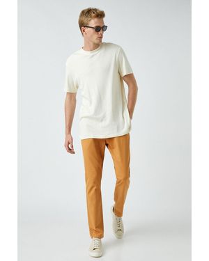 Koton Jeans Aus Kamelhaar Für Herren - Weiß