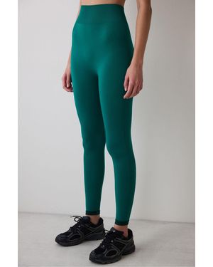Penti Grüne, Nahtlose, Knöchellange Leggings Mit Hoher Taille Und Kontrast Für Damen