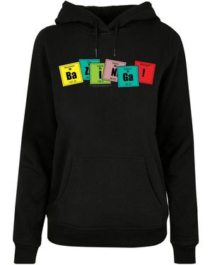 F4NT4STIC Big Bang Theory Bazinga Elements Und Big Bang Theory Mit Ladies Basic Hoody Für Damen - Schwarz
