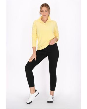 faina Fleecepullover Für Damen - Schwarz