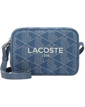 Lacoste Heritage Jacquard Mini Bag Umhängetasche 17 Cm Für Damen - Blau
