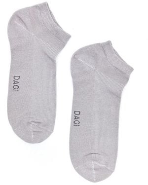 Dagi Graue Bambus-Booties-Socken Für Herren - Weiß