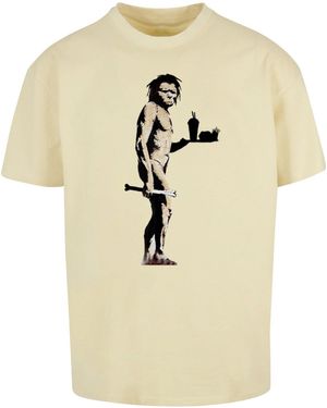 Merchcode Brandalised Fast Food Apeman Schweres Oversize-T-Shirt Für Herren - Gelb