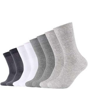 S.oliver S.Oliver Socken, 8Er Pack Kurzsocken, Einfarbig - Grau