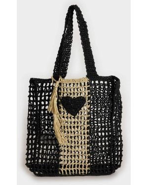 Defacto Umhängetasche Aus Stroh Für Damen - Schwarz