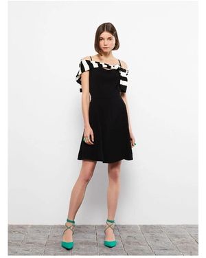 LC Waikiki Lcw Lässiges Kleid Mit Herzförmigem Ausschnitt Und Geraden Trägern - Weiß