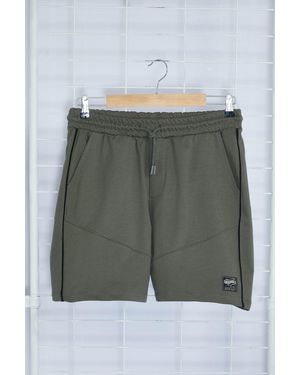 Trendyol Nachhaltigere Shorts Und Bermudas Mit Anthrazitfarbenem Kontrast-Paspeldetail Regular Cut Tmnss24Sr00045 Für Herren - Grau