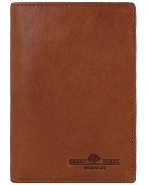 Greenburry Newport Geldbörse Rfid Schutz Leder 9 Cm Für Herren - Braun