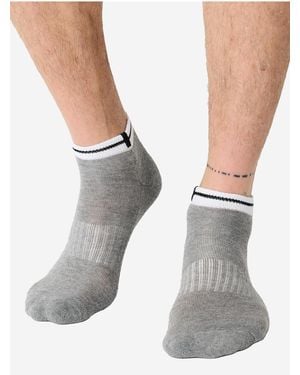 Nur die Sneakersocken Sport Und Alltag Sneaker-Socken Füsslinge Füßlinge Für Herren - Weiß