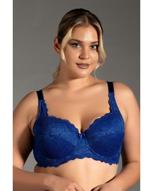 C&City Spitzen-Bh Ohne Träger C18042 Saks Für Damen - Blau