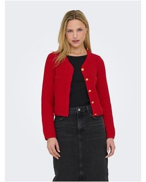 ONLY Strickjacke Onlnolan Strickjacke Für Damen - Rot