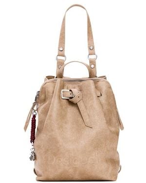 Desigual Zaino Con Mezzo Logo - Neutro