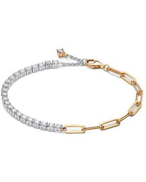 PANDORA Bracciale Tennis E A Maglie 564821C01 - Metallizzato