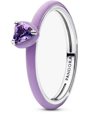 PANDORA Anello Con Cuore Chakra 193088C04 - Viola