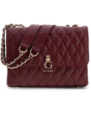 Guess Borsa Convertibile Con Patta Tamara - Viola