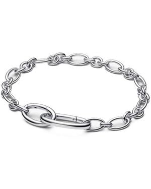 PANDORA Ovales Gliederarmband, Das Sich Öffnen Lässt 594678C00 - Mettallic