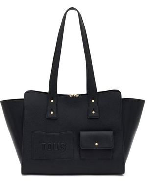 Tous Grande Borsa Shopper Nera, Ritorno All'Essenziale - Nero