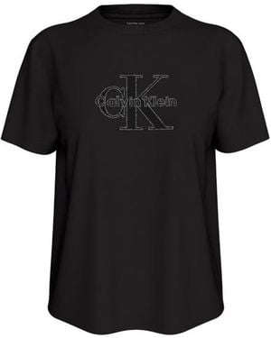 Calvin Klein T-Shirts, Tops Und Polos - Schwarz
