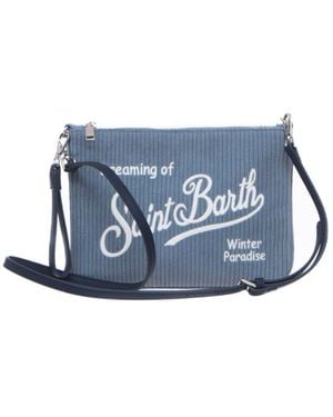 MC2 Saint Barth Parisienne Cord-Tasche Par0027 00296I - Blau